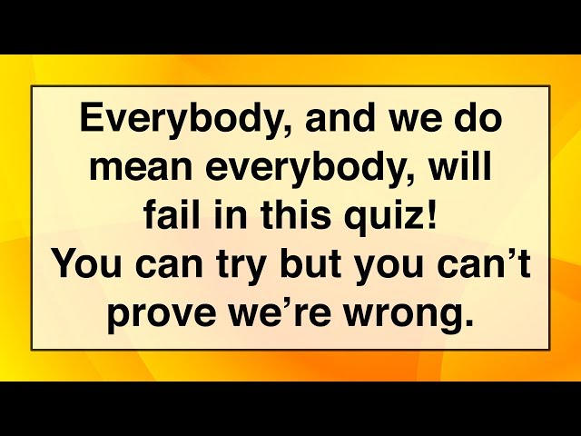 Mixed Knowledge Quiz