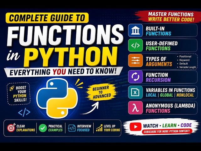 Python Functions Explained | Complete Tutorial for Beginners | VCS IT Solutions | #python #coding