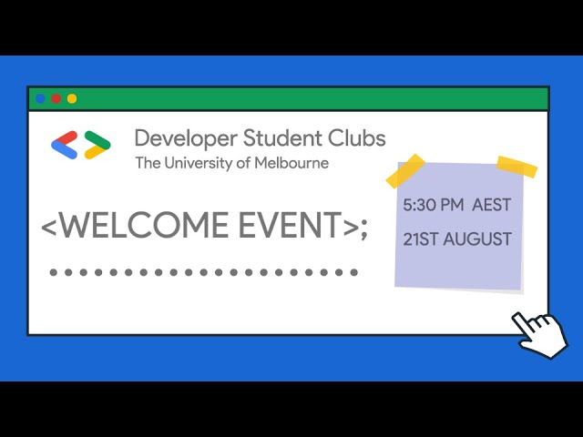 Welcome Event at the University of Melbourne with Google Developer Expert Maksim Lin.