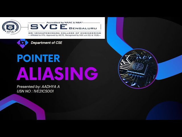 Pointer Aliasing | Explained with Examples | Microcontroller & Embedded Systems | 21CS43 | VTU