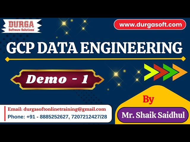 GCP DATA ENGINEERING tutorials || Demo - 1 || by Mr. Shaik Saidhul On 21-01-2026 @9:30PM (IST)