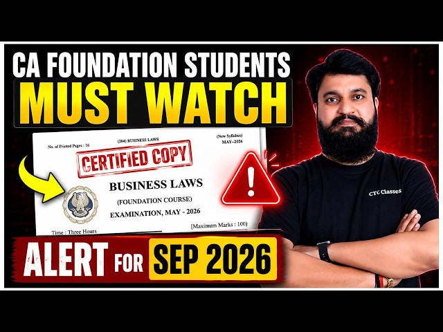 CA Foundation Business Law Certified Copy Analysis IFor CA Foundation Sep 2026 #cafoundationsep2026