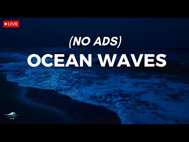 🔴 Ocean Waves for Deep Sleep | Rolling Waves Sound Helps Cure Insomnia in 3 Minutes