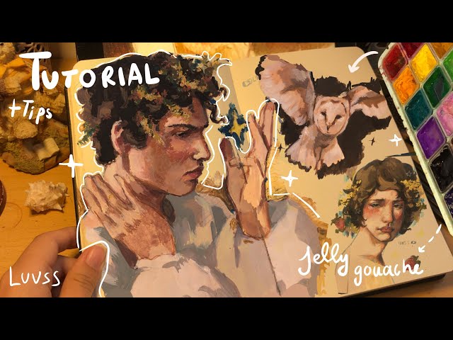 ⁺˚⋆｡°✩₊¿Cómo pintar con gouache fácilmente? +tips! himi gouache | luvss ₊✩°｡⋆˚⁺
