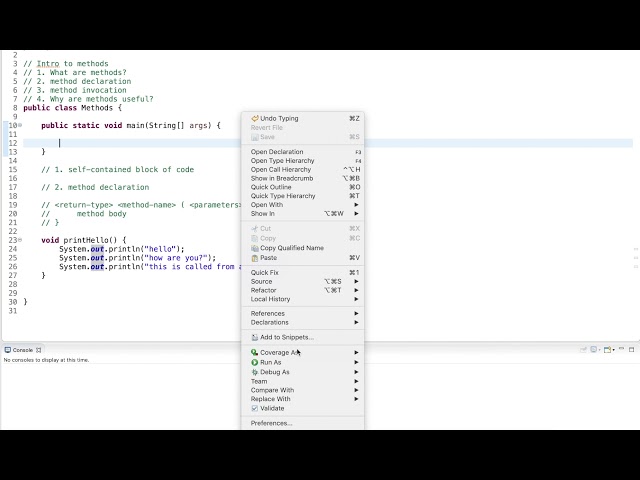Java Tutorial: Intro to Methods