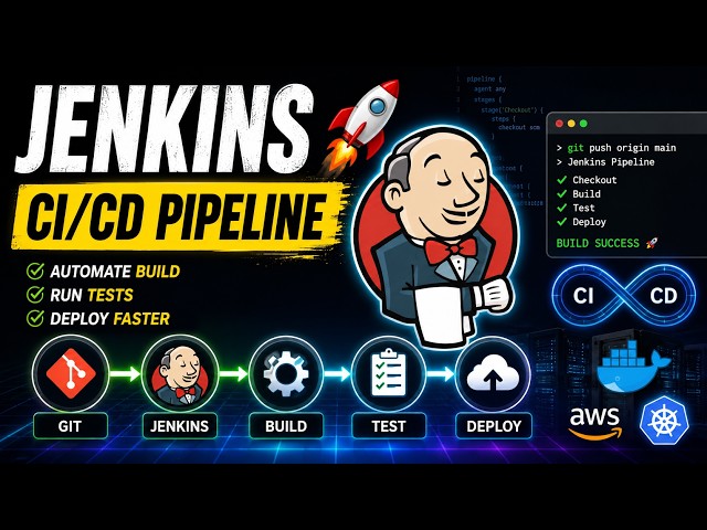 Jenkins CI/CD Pipeline Tutorial  | Automate Build, Test & Deployment
