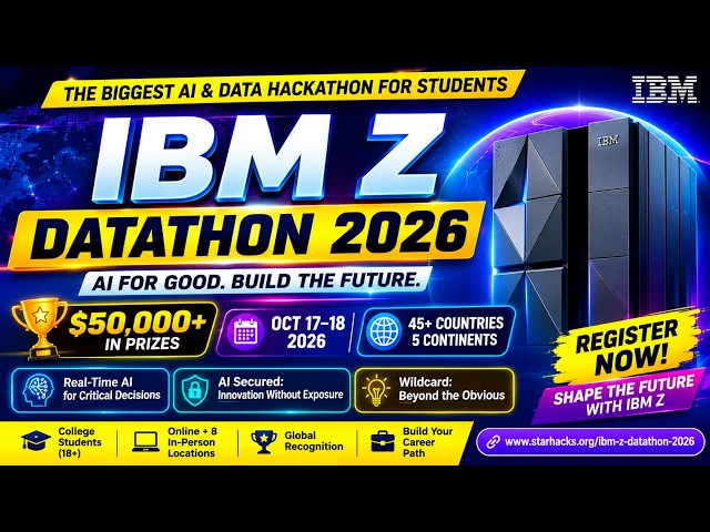 IBM Datathon 2026 is LIVE! 🔥 Win $50K Cash, Certificates & Free Swags|VENKAT TECH|