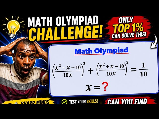 This Math Olympiad Question Looks Easy… But It’s NOT! 🔥