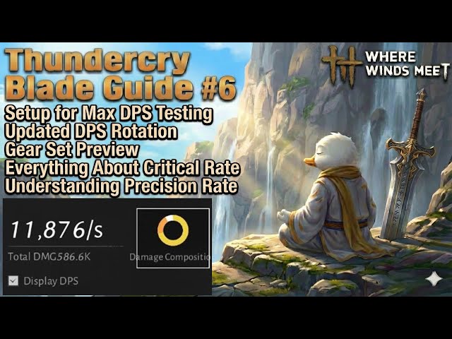 Where Winds Meet Mo Blade Build Advanced Guide #6 DPS+TANK (Thundercry Blade) 연운 맥도 가이드