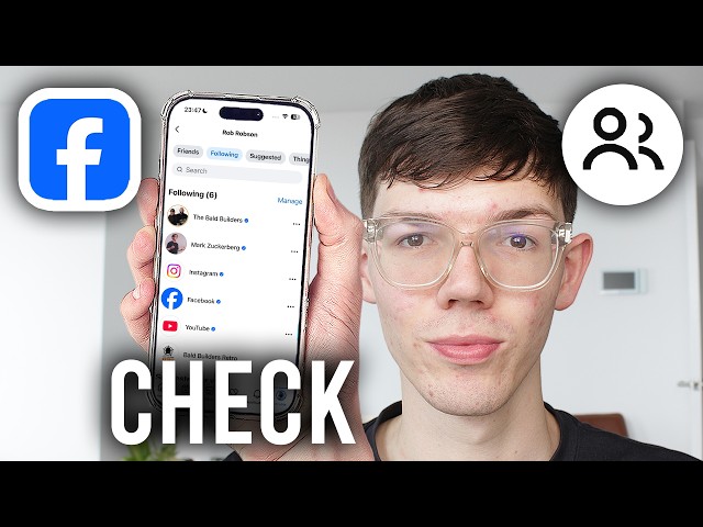How To Check Following On Facebook - Tutorial