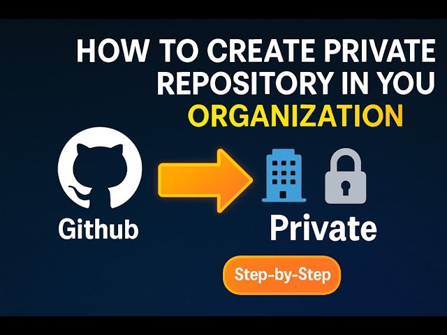 🔒 How to Create a Private Repository in Your GitHub Organization | Full Guide 🚀