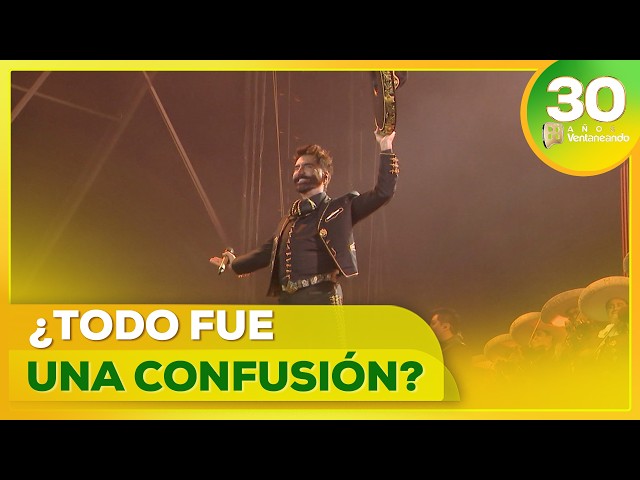 Alejandro Fernández clarifies the controversial photo at a concert with his blue mouth | Ventaneando