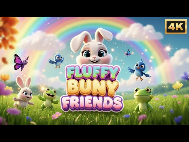 🧸🌸 Fluffy Bunny Friends! | Fun Learning Song for Kids 🎶 Cute 3D Cartoon