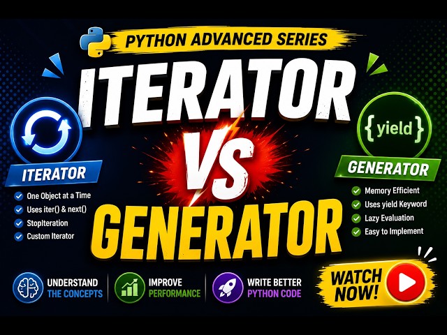 Iterators vs Generators: The Memory Saving Trick Every Python Dev Needs