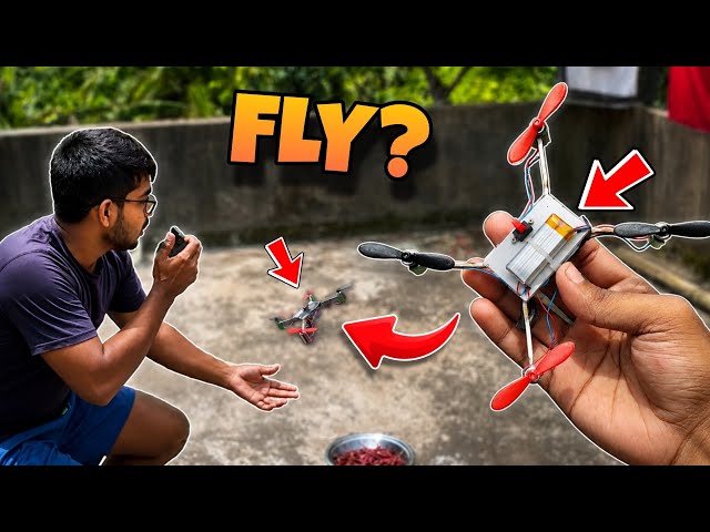 I Made a Mini Drone at Home! 🚁 | DIY Flying Drone