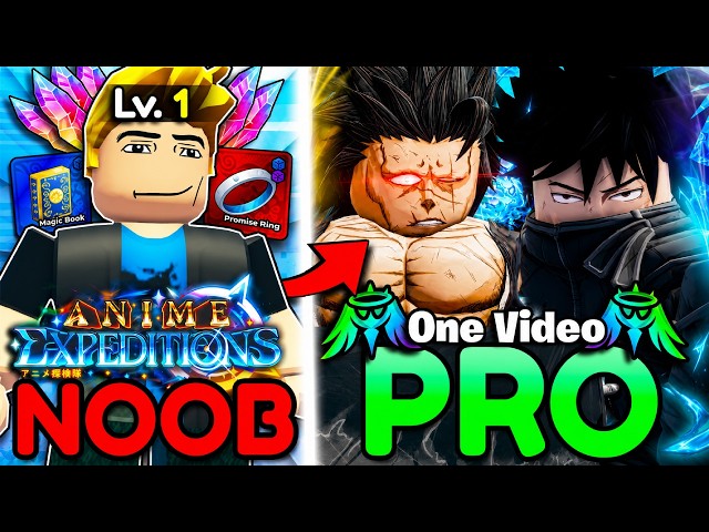 I Went NOOB To PRO In Anime Expeditions In One Video! (The Movie)