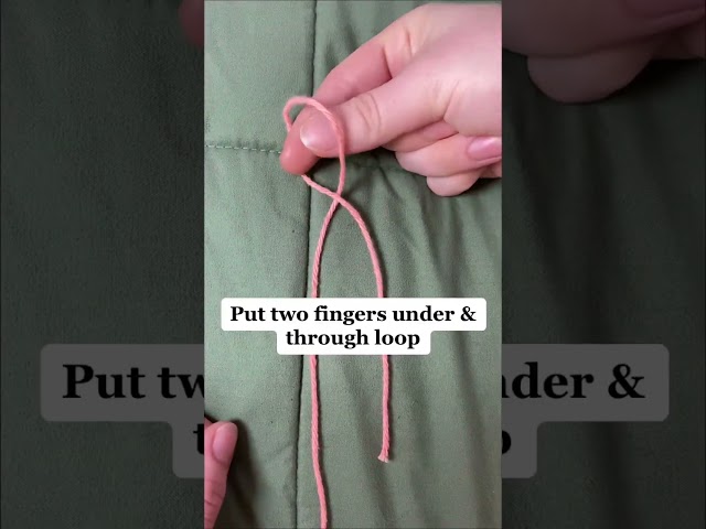 Make a slip knot: Crochet for Beginners🧶