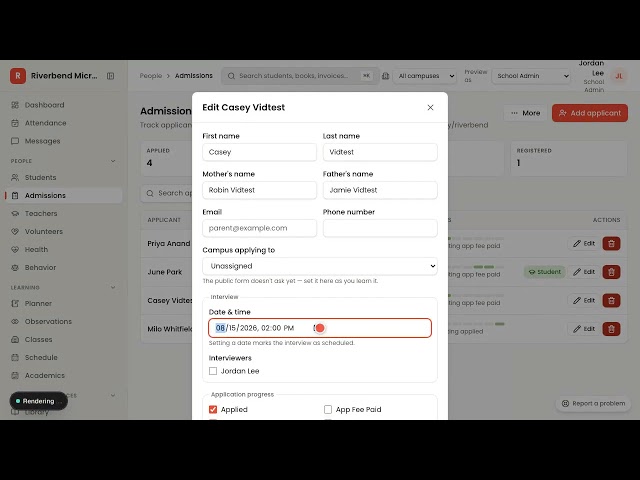 How to schedule an applicant interview and assign interviewers | Pearspark in 60 seconds