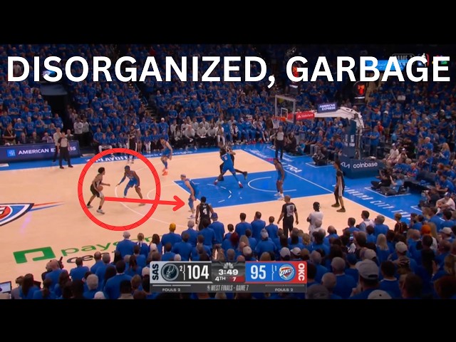 OKLAHOMA CITY THUNDER disorganized, garbage coaching vs SPURS | GAME 7