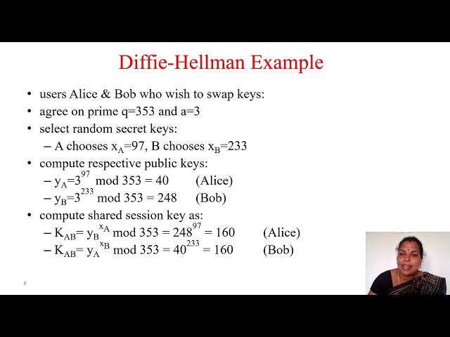 Cryptography and Network Security - Diffie-Hellman Key Exchange and Elgamal Cryptographic Systems