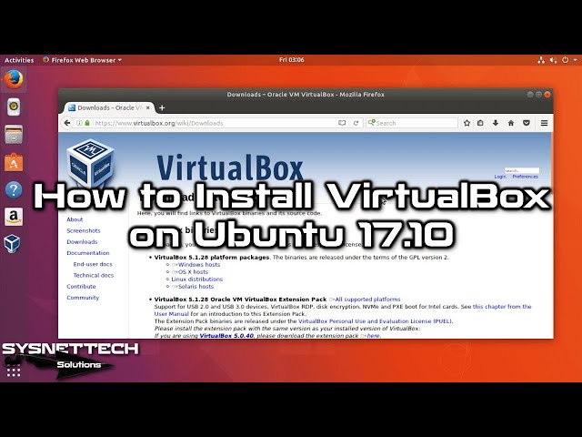 How to Install VMware Workstation 14 Pro on Ubuntu 17.10 | SYSNETTECH Solutions