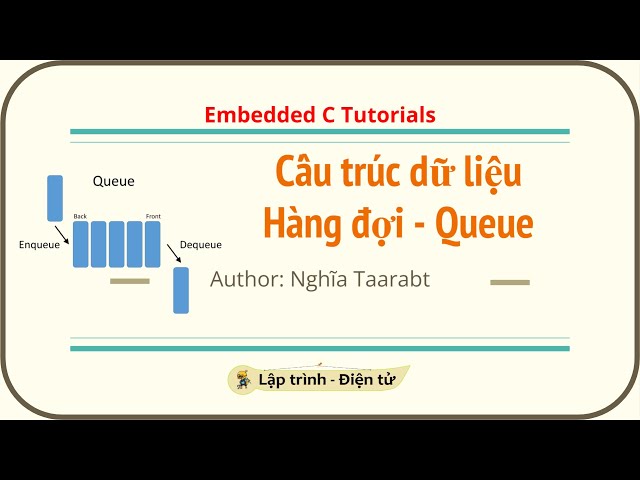[C][DSA] Hướng dẫn Triển khai Cấu trúc dữ liệu Queue trong C | Embedded C