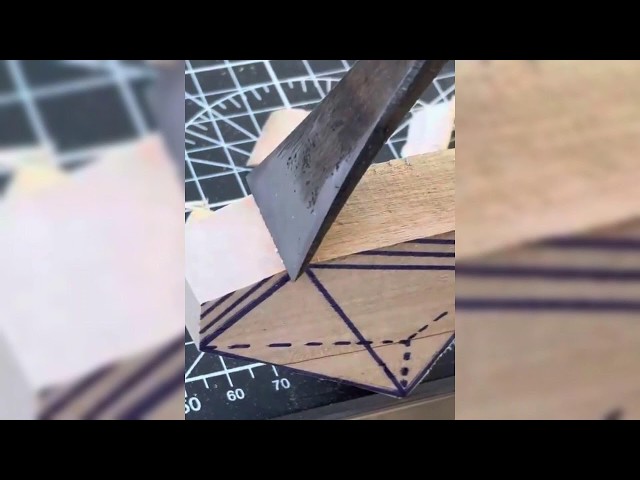SECRET PROCESS OF CARVING WOOD SCRAPS WITH MINI CHISEL TOOLS
