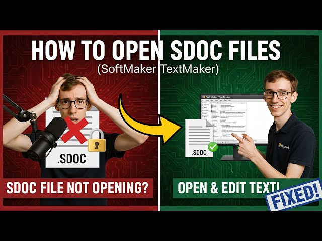 How to Open SDOC Files (SoftMaker TextMaker)