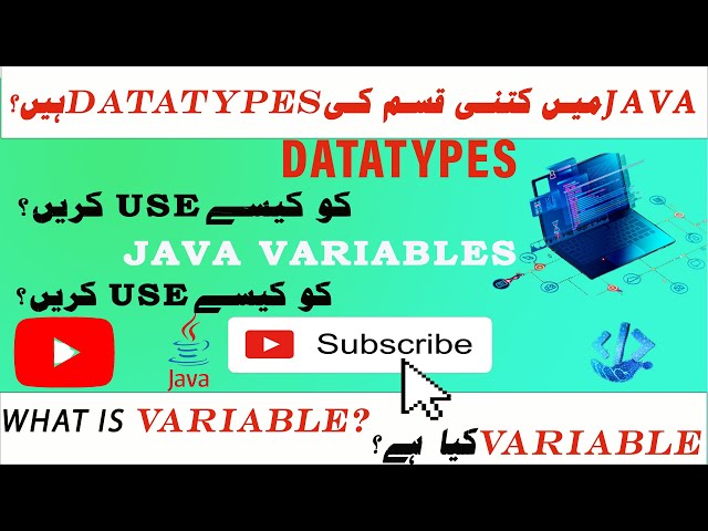 datatypes and variables in java