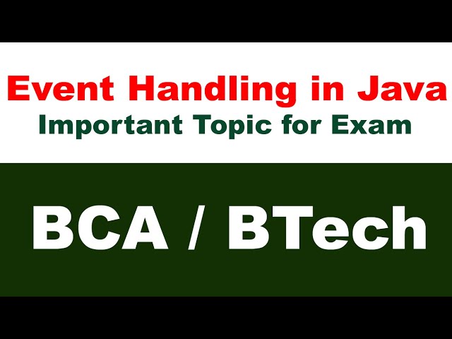 [#Event in Java] [Java Event Handling Tutorial] [Java Event Handling by Implementing Actionlistener]