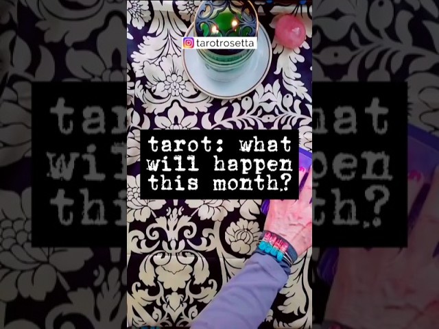 TAROT READING: WHAT WILL HAPPEN THIS MONTH? Whenever you're seeing this, it's for you 🎉💖💰🍀🕊