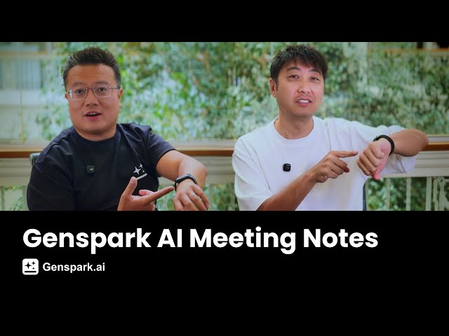 🚀 Genspark AI Meeting Notes - World's First AI Notetaker for Apple Watch