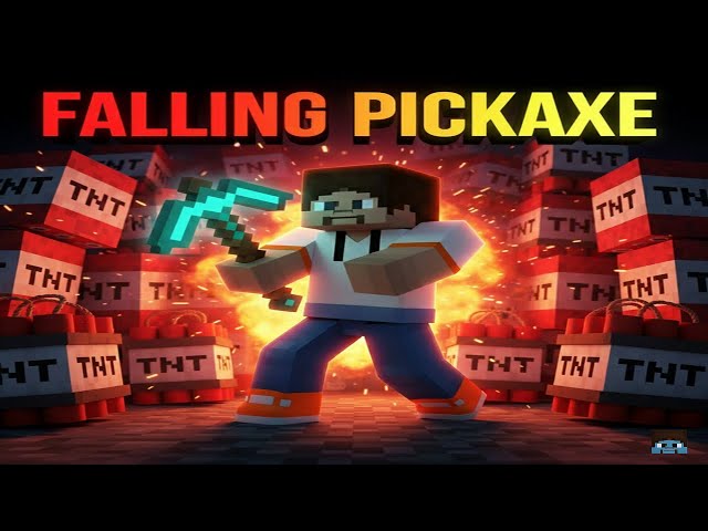 FALLING PICKAXE ADVENTURE #minecraft #shorts