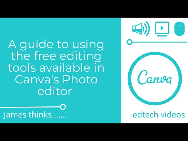 A guide to using the free editing tools available in Canva's Photo editor