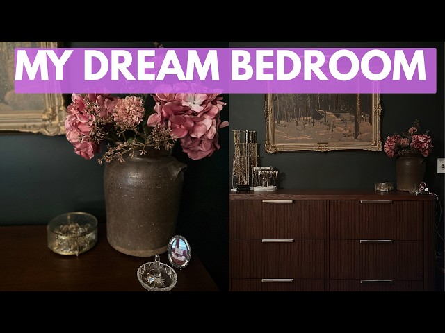 Warm Bedroom Makeover | Adding a Fluted Wood Dresser