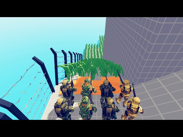 Army vs 200 Zombies Units - Totally Accurate Battle Simulator TABS