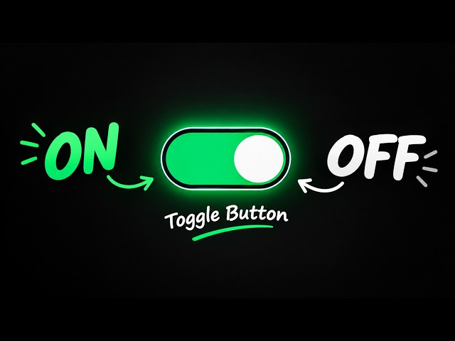 How to Create an ON/OFF Toggle Button with HTML CSS & JavaScript 🔥 | Coding Short | Code With Mahesh