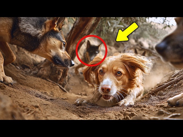When a pack of huge dogs circled her on the trail, her cry cut through the quiet park