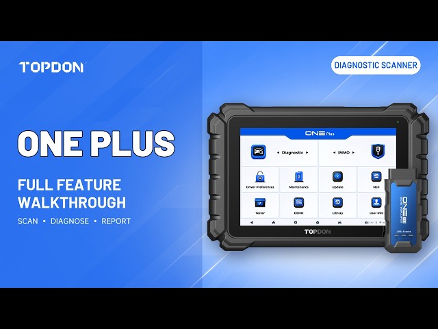 Escáner de diagnóstico automotriz TOPDON One Plus | Recorrido completo de funciones