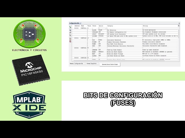 2.- CONFIGURATION BITS - PIC18F45K50 TUTORIAL WITH XC8