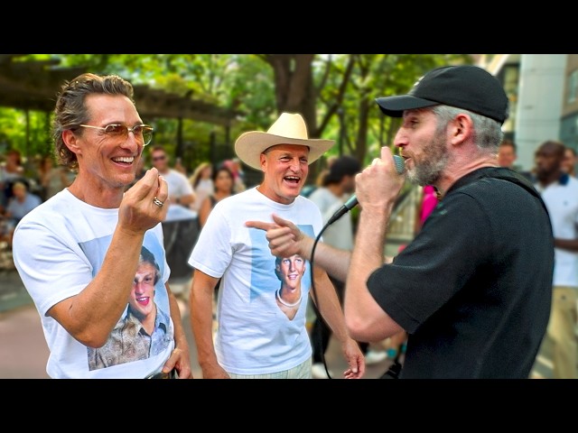 Harry Mack Freestyles for Matthew McConaughey and Woody Harrelson for Brothers Apple TV
