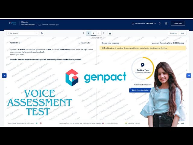 Genpact Test Live #interview