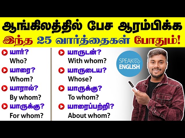 PART 1 | 25+ Daily Use English Questions | English Speaking Practice Video | English Pesalam