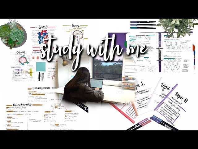 STUDY WITH ME (UNI WORK) *chill music* | studycollab: alicia