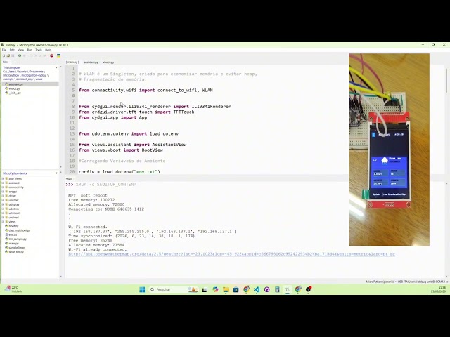 Soon Tutorial #gui with #micropython and #esp32 
