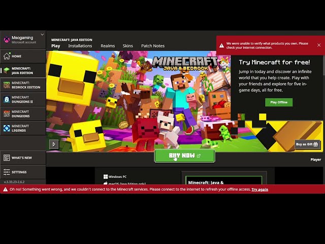 Minecraft Launcher Offline Problem Fix 2026 | Minecraft Launcher Not Working Fix | Hindi