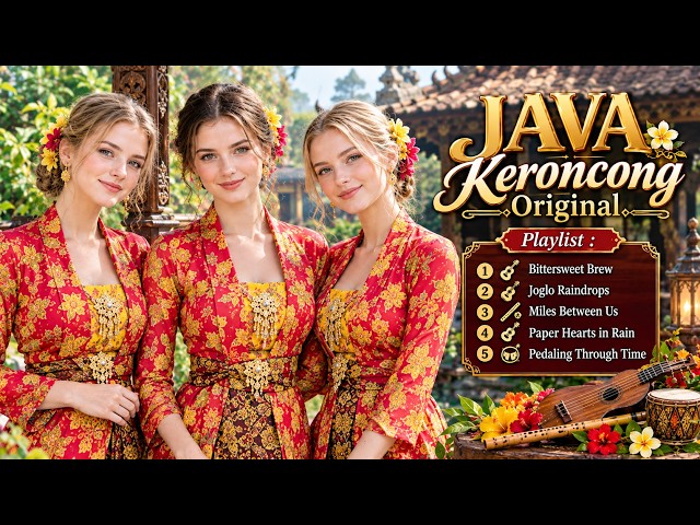 Cozy Javanese Keroncong Music 🎶 Nostalgic Indonesian Songs for Relaxing, Studying & Rainy Days