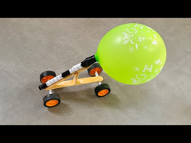 How to Make a Balloon Powered Car 🚗🎈 | DIY Car Using Balloon & Ice Cream Sticks