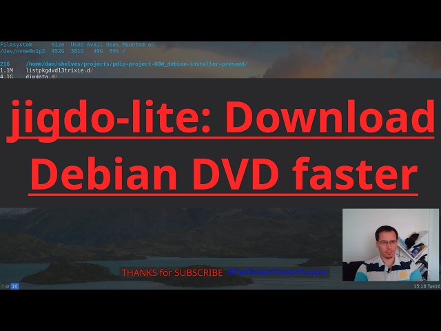 Debian DVD Download with "jigdo-lite" explained - only upgraded .deb - terminal-browser w3m/lynx