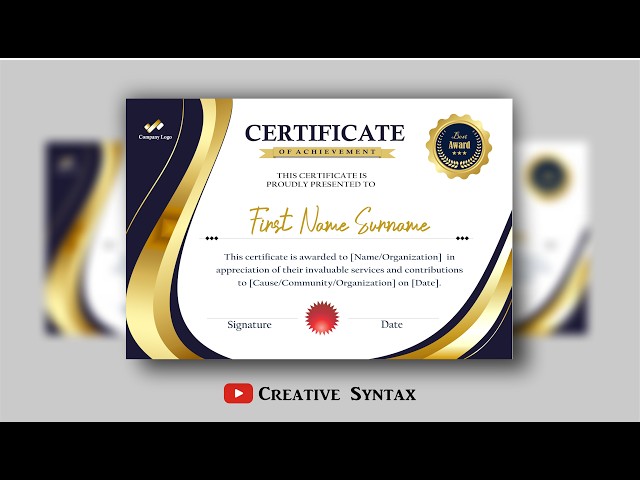 How to Design a Professional Certificate in CorelDRAW, Step by Step Tutorial for Beginners, US Ready